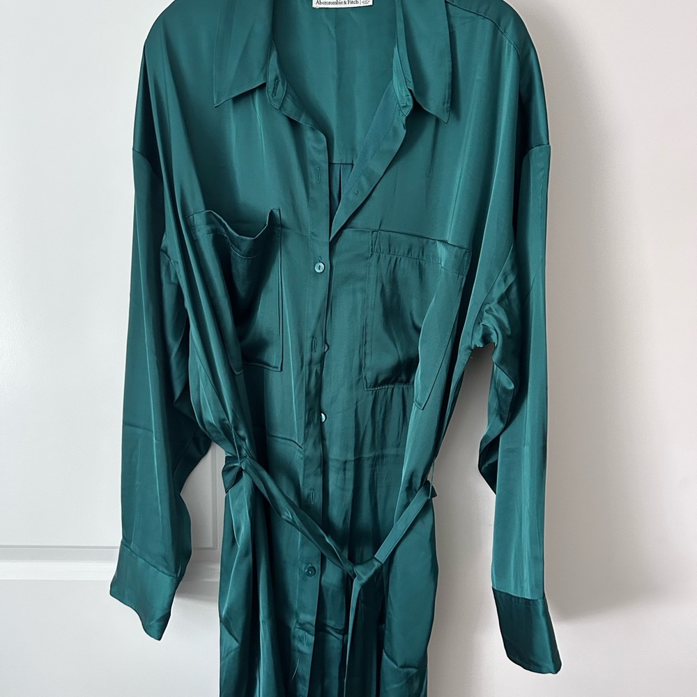 Abercrombie & Fitch Teal Shirt Dress